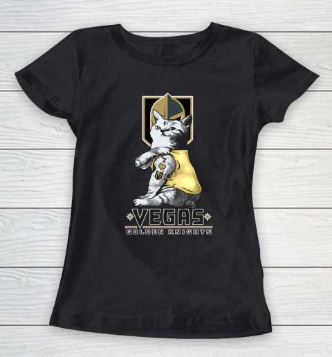 NHL My Cat Loves Vegas Golden Knights Hockey Women's T-Shirt