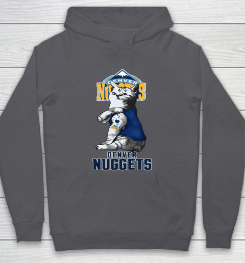 NBA Basketball My Cat Loves Denver Nuggets Hoodie 4
