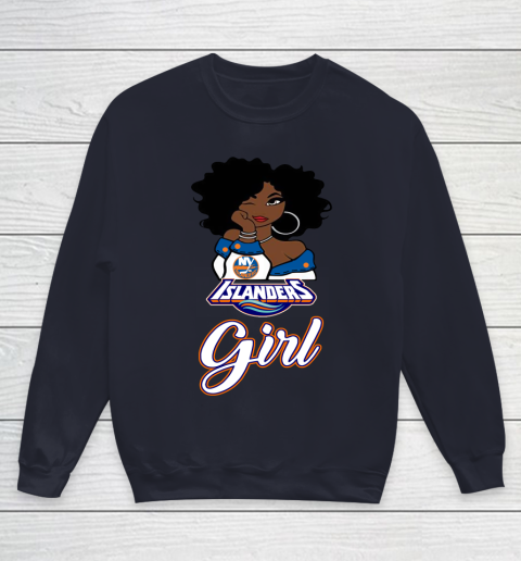 New York Islanders Girl NHL Youth Sweatshirt 3
