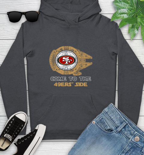 NFL Come To The San Francisco 49ers Star Wars Football Sports Youth Hoodie 10