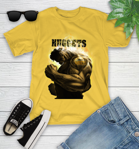 Denver Nuggets NBA Basketball Hulk Marvel Avengers Sports Youth T-Shirt 10
