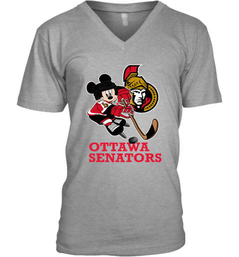 Ottawa Senators NHL Hockey Dabbing Mickey Disney Sports T Shirt