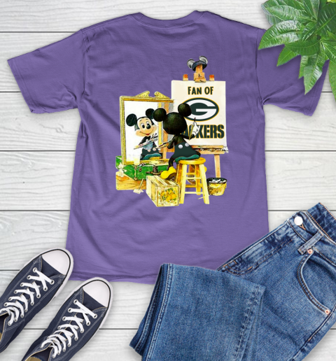 NFL Football Green Bay Packers Mickey Drawing Shirt 53