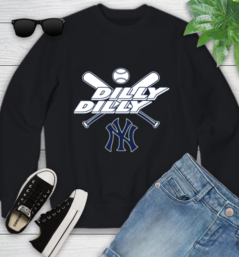 MLB New York Yankees Dilly Dilly Baseball Sports Youth Sweatshirt 2