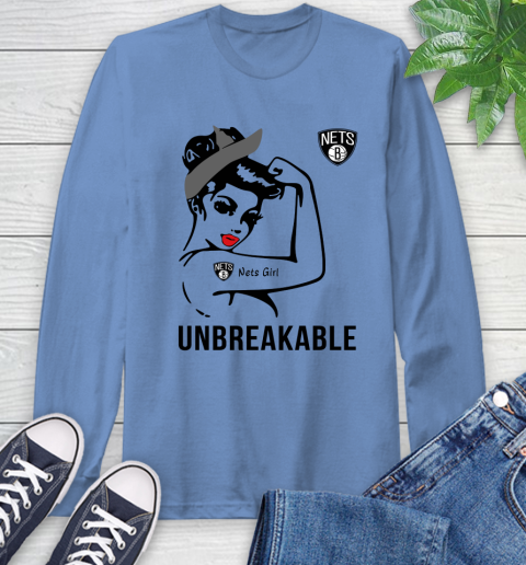 NBA Brooklyn Nets Girl Unbreakable Basketball Sports Long Sleeve T-Shirt 10