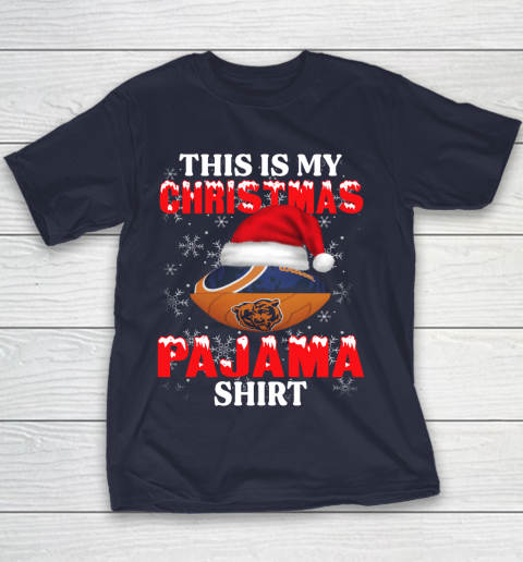 Chicago Bears This Is My Christmas Pajama Shirt NFL Youth T-Shirt 2