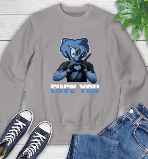 NBA Memphis Grizzlies Deadpool Love You Fuck You Basketball Sports Sweatshirt 5
