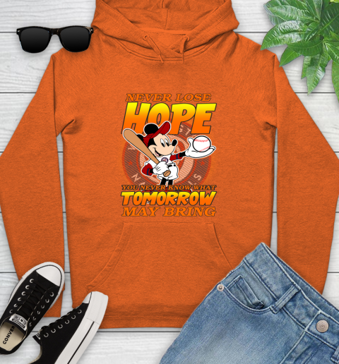Washington Nationals MLB Baseball Mickey Disney Never Lose Hope Youth Hoodie 4