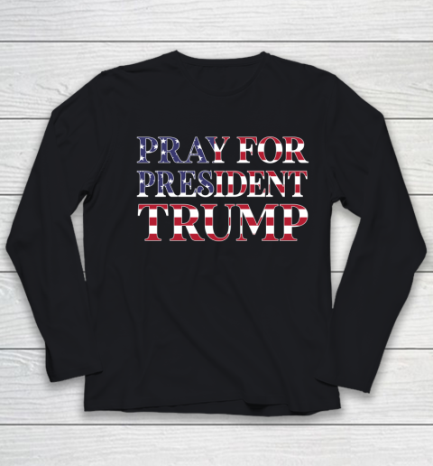 Trump Pray For Trump Peace and Love 2020 Youth Long Sleeve