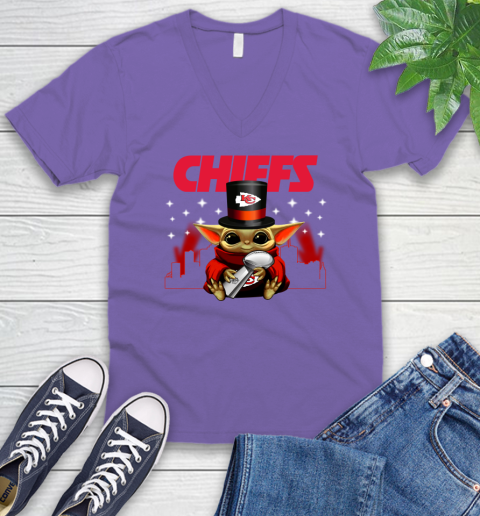 Super Bowl Baby Yoda Loves The Kansas City Chiefs Star Wars NFL Shirts 53