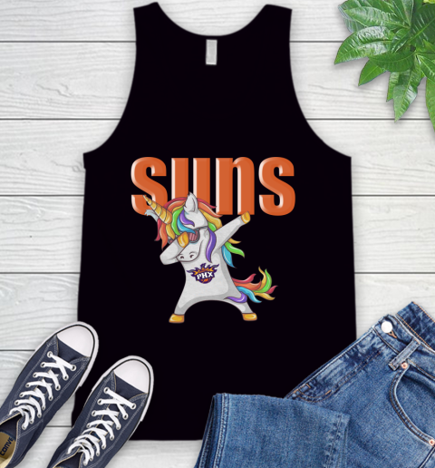 Phoenix Suns NBA Basketball Funny Unicorn Dabbing Sports Tank Top 2