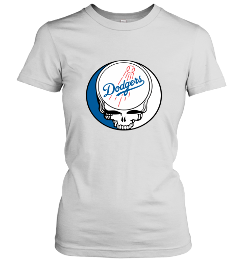 Los Angeles Dodgers The Grateful Dead Baseball MLB Mashup Women's T-Shirt