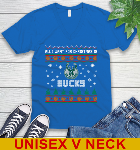 NBA All I Want For Christmas Is Milwaukee Bucks Basketball Sports 51