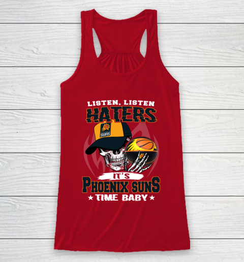 Listen Haters It is SUNS Time Baby NBA Racerback Tank 4