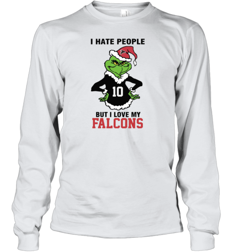 I Hate People But I Love My Falcons Atlanta Falcons NFL Teams Youth Long Sleeve