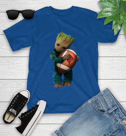 NFL Groot Guardians Of The Galaxy Football Sports Tampa Bay Buccaneers Youth T-Shirt 9