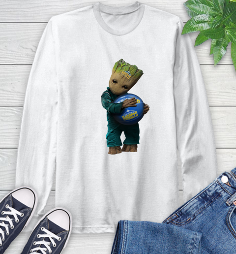 NBA Groot Guardians Of The Galaxy Basketball Sports Denver Nuggets Long Sleeve T-Shirt