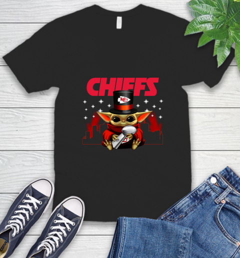 Super Bowl Baby Yoda Loves The Kansas City Chiefs Star Wars NFL Shirts 46