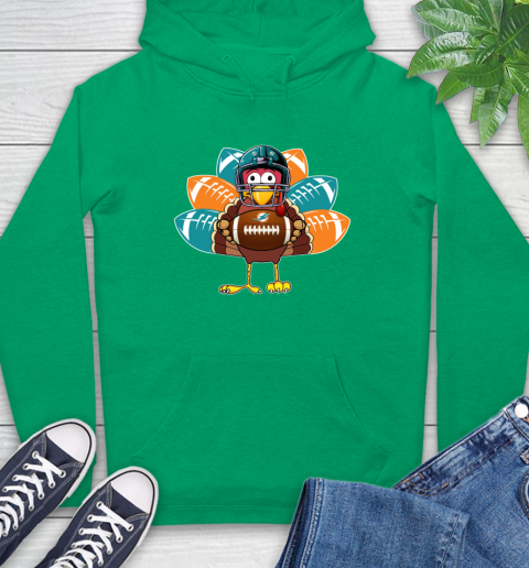 Miami Dolphins Turkey Thanksgiving Day Hoodie 8