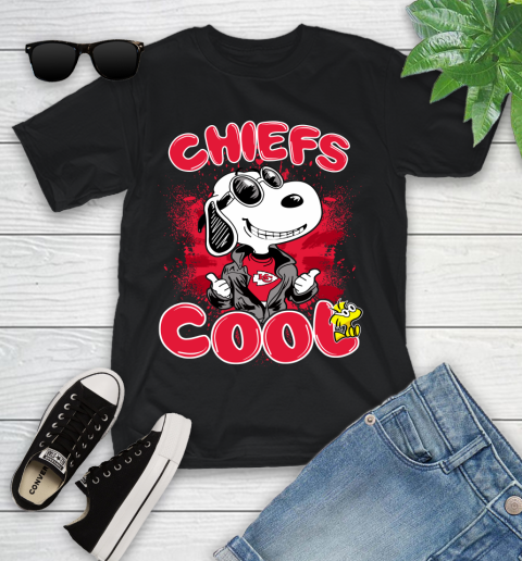 NFL Football Kansas City Chiefs Cool Snoopy Shirt Youth T-Shirt
