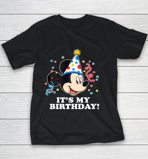 Disney Mickey Mouse Its My Birthday Youth T-Shirt