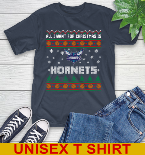NBA Basketball All I Want For Christmas Is Charlotte Hornets 3