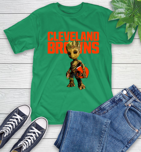 Cleveland Browns NFL Football Groot Marvel Guardians Of The Galaxy T-Shirt 7