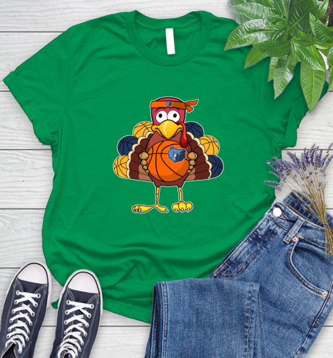 Memphis Grizzlies Turkey thanksgiving day Women's T-Shirt 6