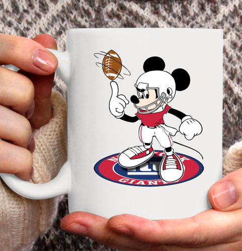 NFL Football New York Giants Cheerful Mickey Disney Shirt Ceramic Mug 11oz 2