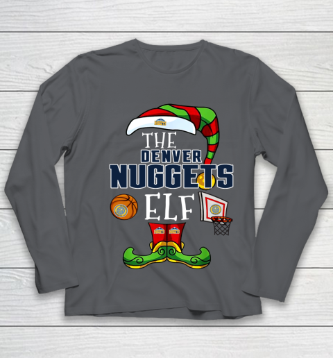 Denver Nuggets Christmas ELF Funny NBA Youth Long Sleeve 6