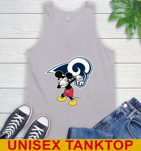 Los Angeles Rams NFL Football Dabbing Mickey Disney Sports Tank Top 4
