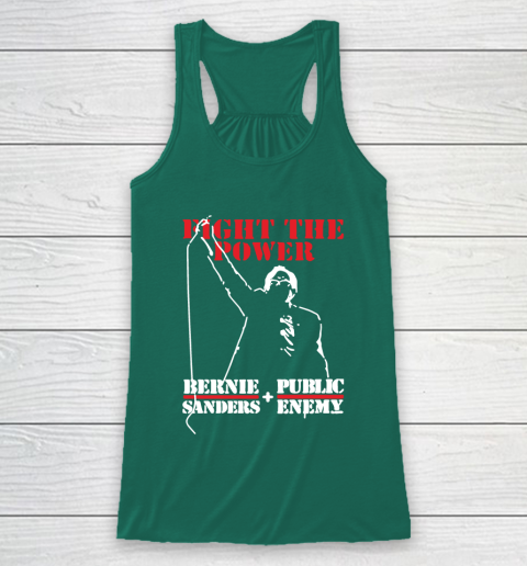 Fight The Power Bernie Sanders Public Enemy Racerback Tank 5