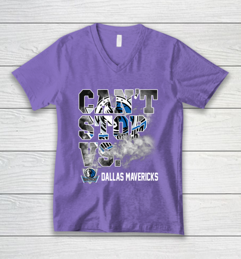 NBA Dallas Mavericks Basketball Can't Stop Vs V-Neck T-Shirt 8