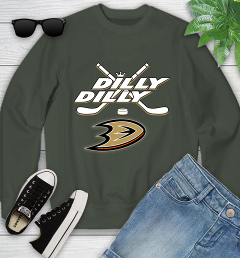 NHL Anaheim Ducks Dilly Dilly Hockey Sports Youth Sweatshirt 10