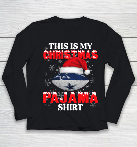 Dallas Cowboys This Is My Christmas Pajama Shirt NFL Youth Long Sleeve