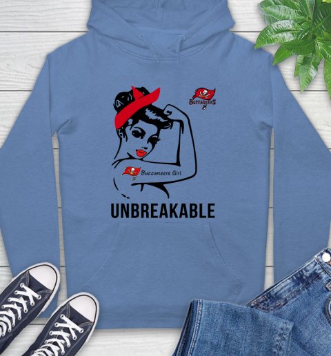 NFL Tampa Bay Buccaneers Girl Unbreakable Football Sports Hoodie 9