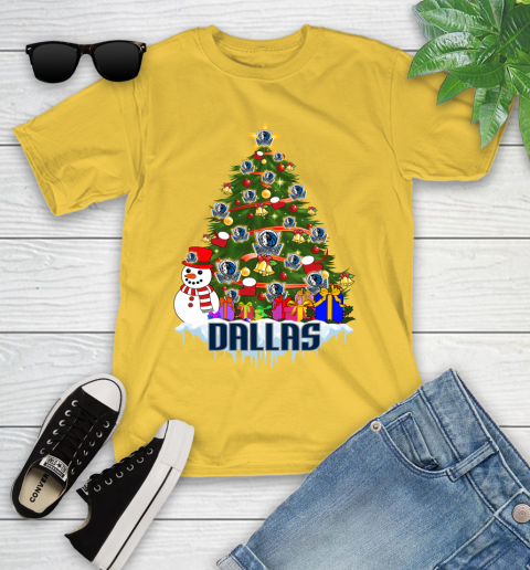 Dallas Mavericks Merry Christmas NBA Basketball Sports Youth T-Shirt 8