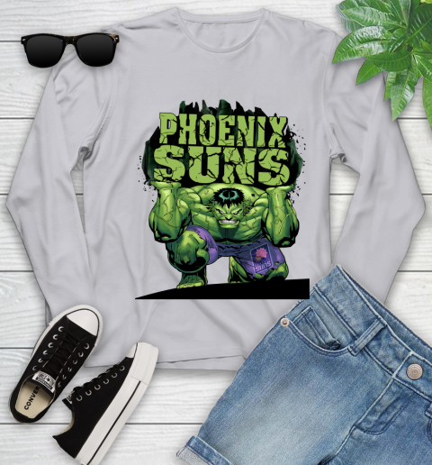 Phoenix Suns NBA Basketball Incredible Hulk Marvel Avengers Sports Youth Long Sleeve 5