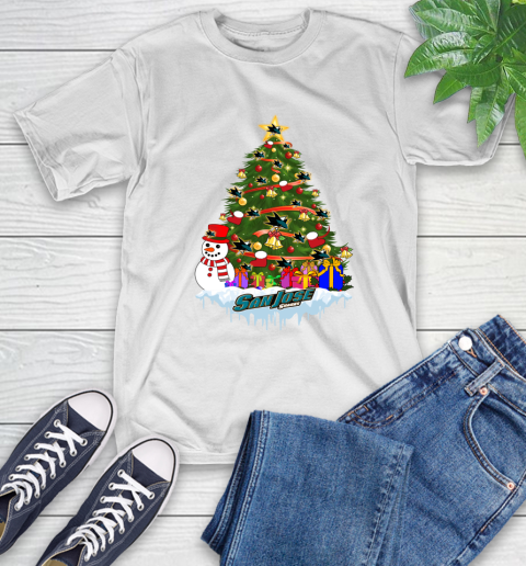 San Jose Sharks Merry Christmas NHL Hockey Sports T-Shirt