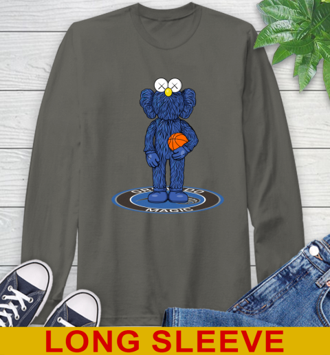 NBA Basketball Orlando Magic Kaws Bff Blue Figure Shirt Long Sleeve T-Shirt 8