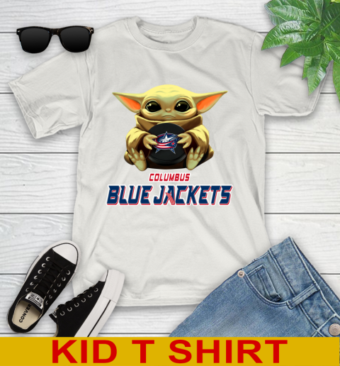 NHL Hockey Columbus Blue Jackets Star Wars Baby Yoda Shirt 112