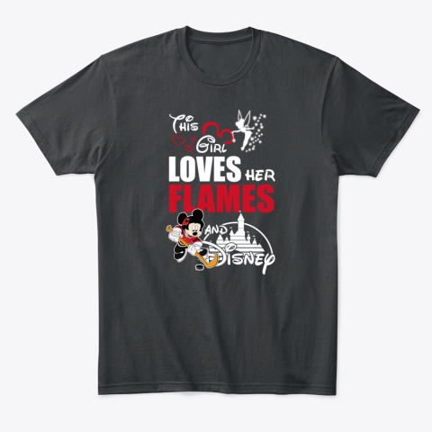 wdnw girl love her calgary flames and mickey disney classic t shirt 2 front black