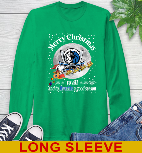 Dallas Mavericks Merry Christmas To All And To Mavericks A Good Season NBA Basketball Sports Long Sleeve T-Shirt 8