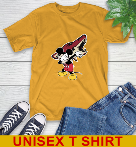 Arizona Coyotes NHL Hockey Dabbing Mickey Disney Sports T-Shirt 3