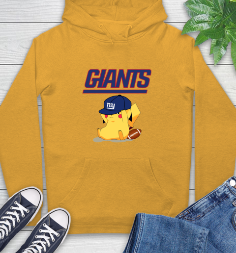 NFL Pikachu Football Sports New York Giants Hoodie 3