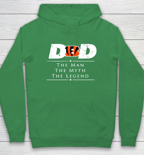 Cincinnati Bengals NFL Football Dad The Man The Myth The Legend Hoodie 5