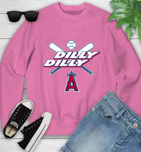 MLB Los Angeles Angels Dilly Dilly Baseball Sports Youth Sweatshirt 7