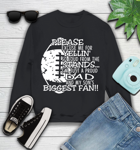 Father S Day Funny Gift Ideas Apparel Football Dad Sons Biggest