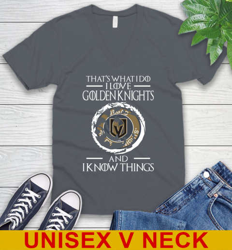 Vegas Golden Knights NHL Hockey That's What I Do I Love My Team And I Know Things Game Of Thrones 50