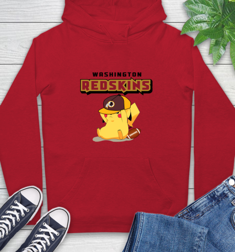 NFL Pikachu Football Washington Redskins Hoodie 10